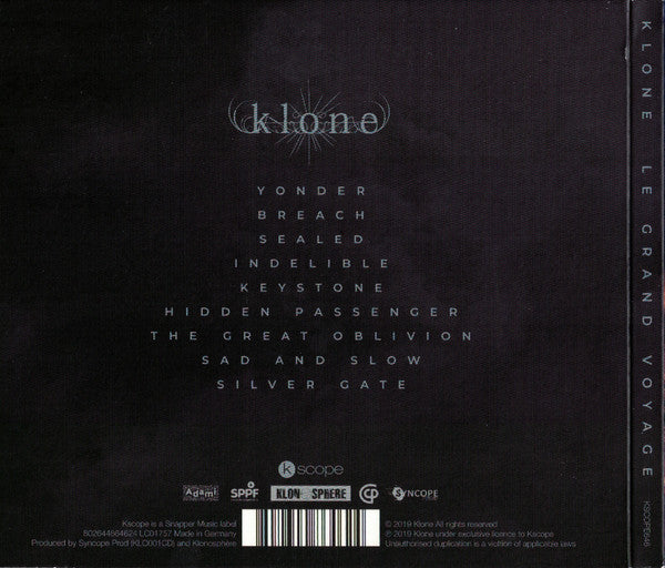 Klone  - Le Grand Voyage (CD)