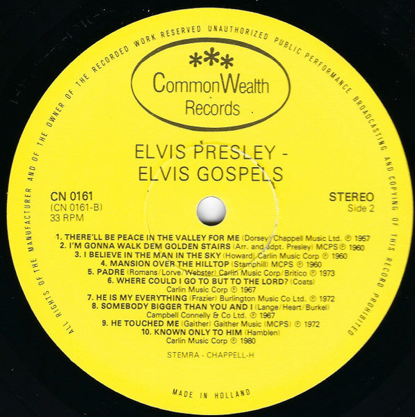 Elvis Presley - Elvis Gospels (LP Tweedehands) - Discords.nl