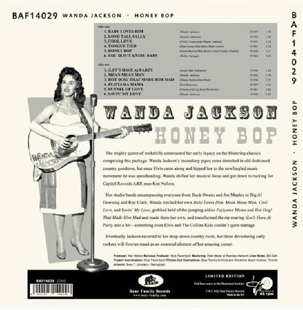 Wanda Jackson - Honey bop (12-inch)