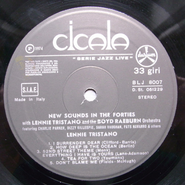 Lennie Tristano And The Boyd Raeburn And His Orchestra - New Sounds In The Forties (LP Tweedehands) - Discords.nl