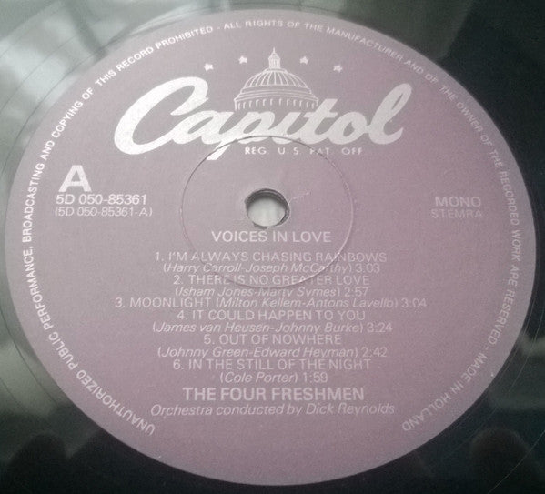 Four Freshmen, The - Voices In Love (LP Tweedehands) - Discords.nl