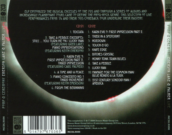 Emerson, Lake & Palmer - Pomp And Ceremony (Live) (CD)