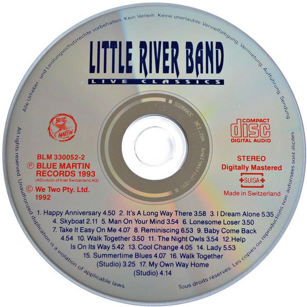 Little River Band - Live Classics (CD Tweedehands) - Discords.nl