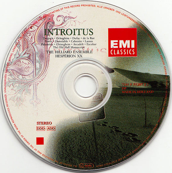 Hilliard Ensemble, The, Paul Hillier, Hespèrion XX, Jordi Savall - Introitus (CD)