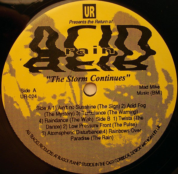 Underground Resistance - The Return Of Acid Rain - The Storm Continues (LP Tweedehands)