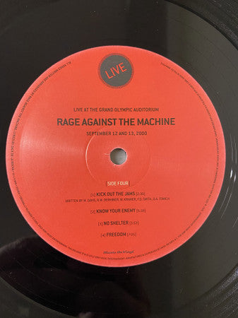 Rage Against The Machine - Live At The Grand Olympic Auditorium (LP Tweedehands)