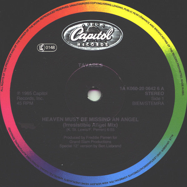 Tavares - Heaven Must Be Missing An Angel (Special 12" Version) (12" Tweedehands)