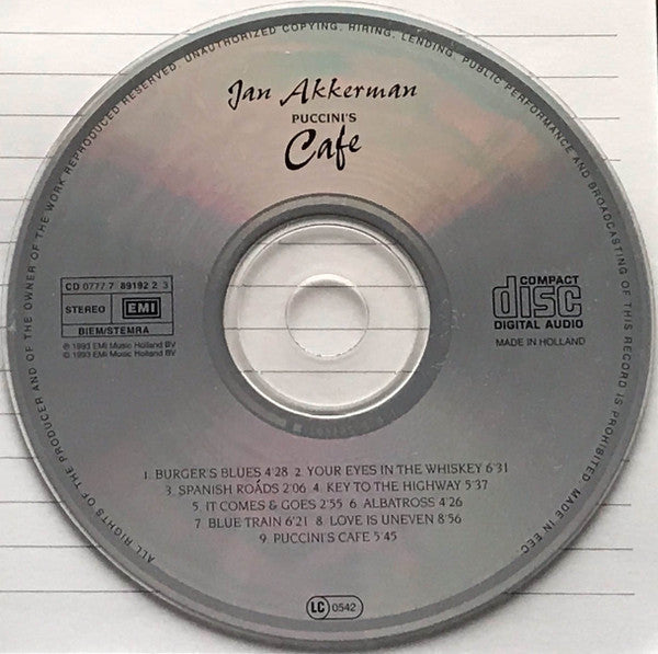Jan Akkerman - Puccini's Cafe (CD Tweedehands)