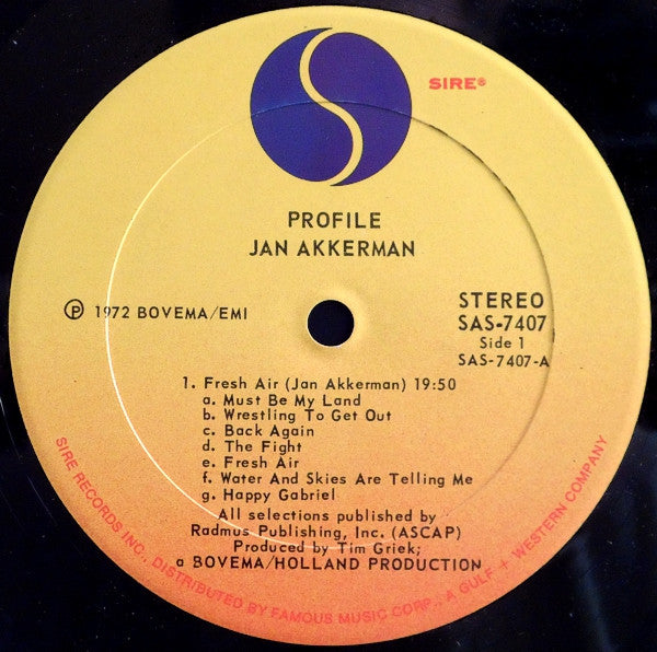 Jan Akkerman - Profile (LP Tweedehands)