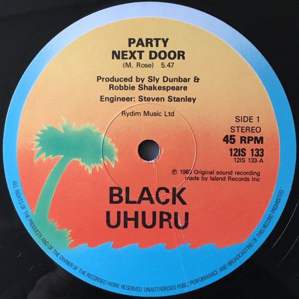 Black Uhuru - Party Next Door (12" Tweedehands)