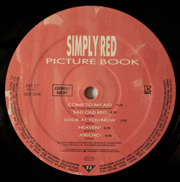 Simply Red - Picture Book (LP Tweedehands)