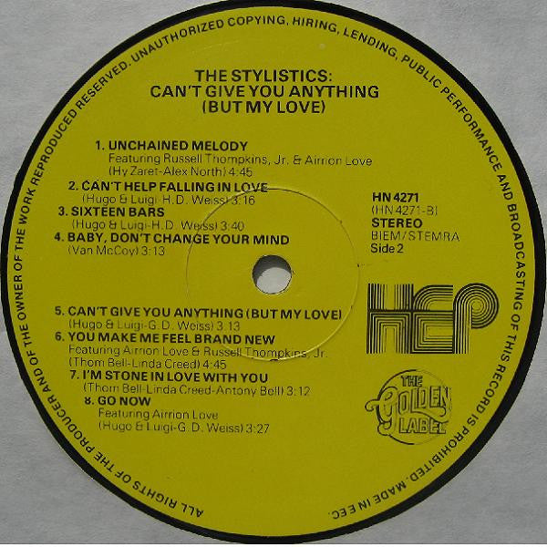 Stylistics, The - Can't Give You Anything (But My Love) (LP Tweedehands)