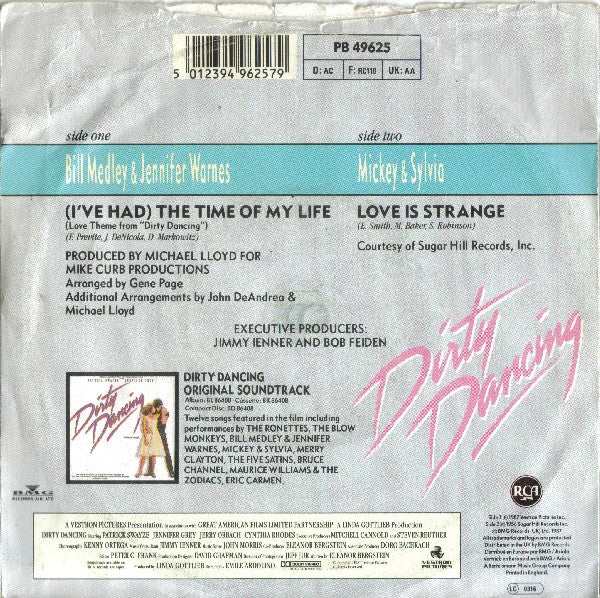 Bill Medley & Jennifer Warnes - (I've Had) The Time Of My Life (7-inch Tweedehands)