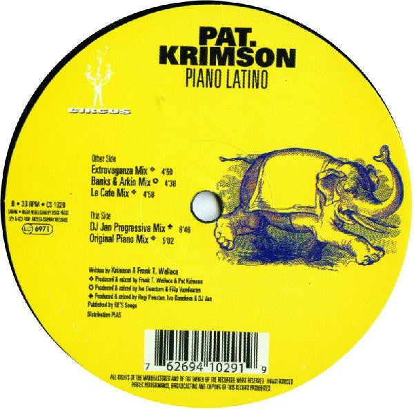 Pat Krimson - Piano Latino (12" Tweedehands)