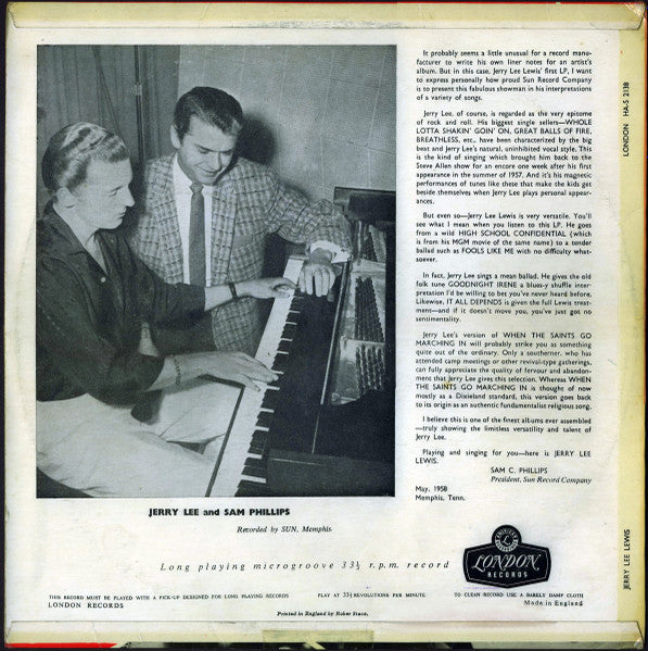 Jerry Lee Lewis - Jerry Lee Lewis (LP Tweedehands)