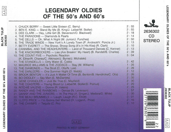 Various - Legendary Oldies Of The 50's And 60's (CD)