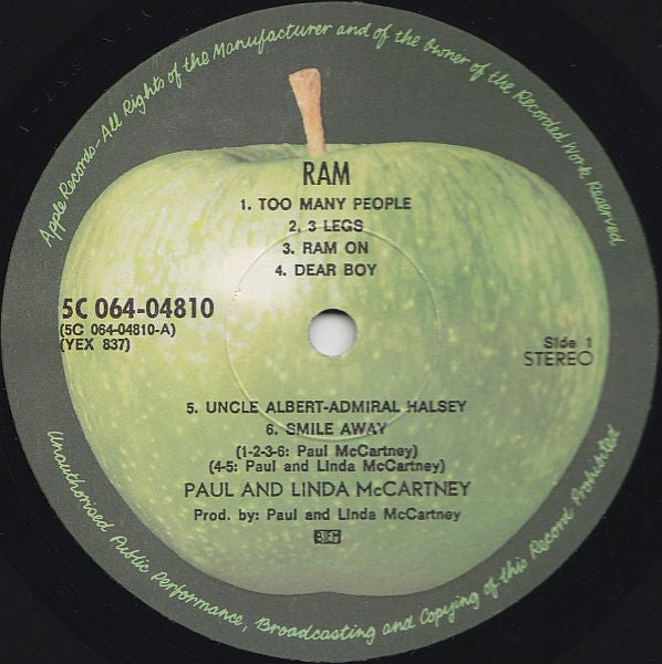 Paul & Linda McCartney - Ram (LP Tweedehands) - Discords.nl