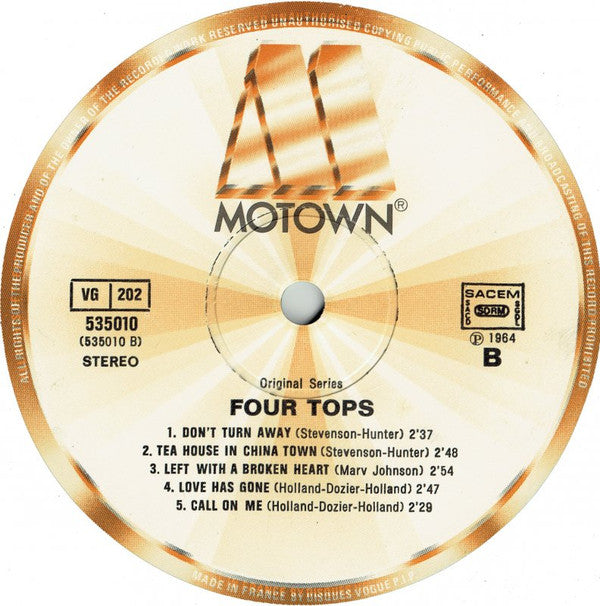 Four Tops - Four Tops (LP Tweedehands) - Discords.nl