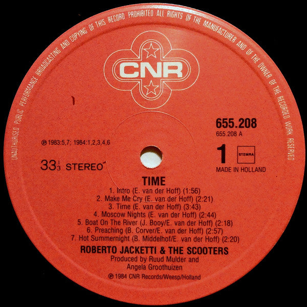 Roberto Jacketti & The Scooters - Time (LP Tweedehands) - Discords.nl