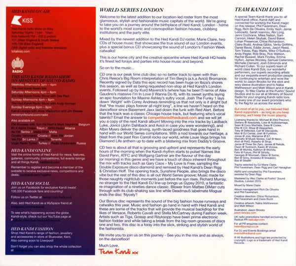 Various - Hed Kandi Presents... World Series London (CD Tweedehands)