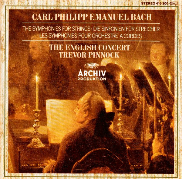 Carl Philipp Emanuel Bach - English Concert, The • Trevor Pinnock - The Symphonies For Strings = Die Sinfonien Für Streicher = Les Symphonies Pour Orchestre A Cordes (CD Tweedehands)