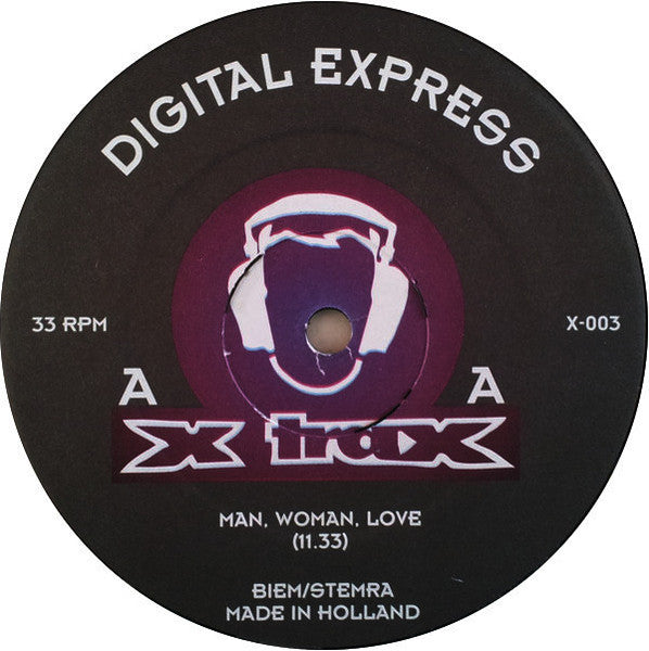 Digital Express - The Club / Man, Woman, Love (12" Tweedehands)