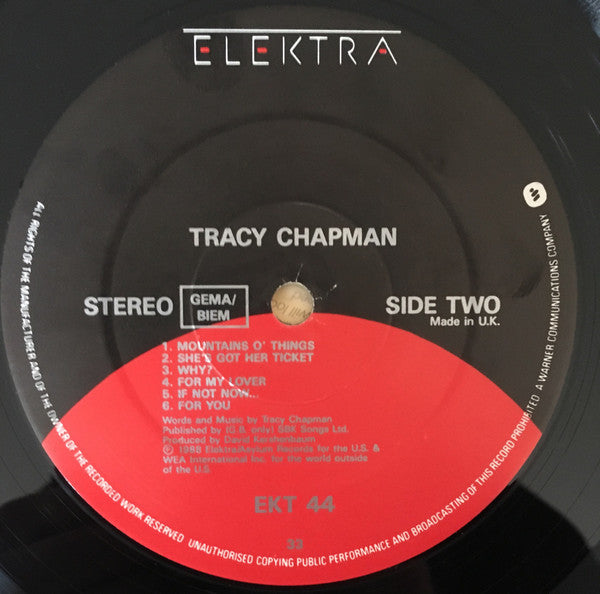 Tracy Chapman - Tracy Chapman (LP Tweedehands)