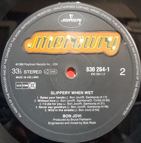 Bon Jovi - Slippery When Wet (LP Tweedehands)