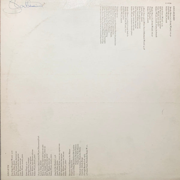 Robert Wyatt - Ruth Is Stranger Than Richard (LP Tweedehands)