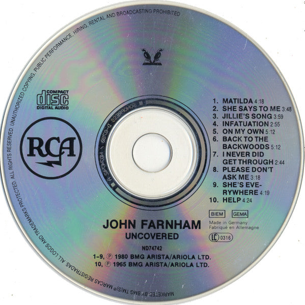 John Farnham - Uncovered (CD Tweedehands)
