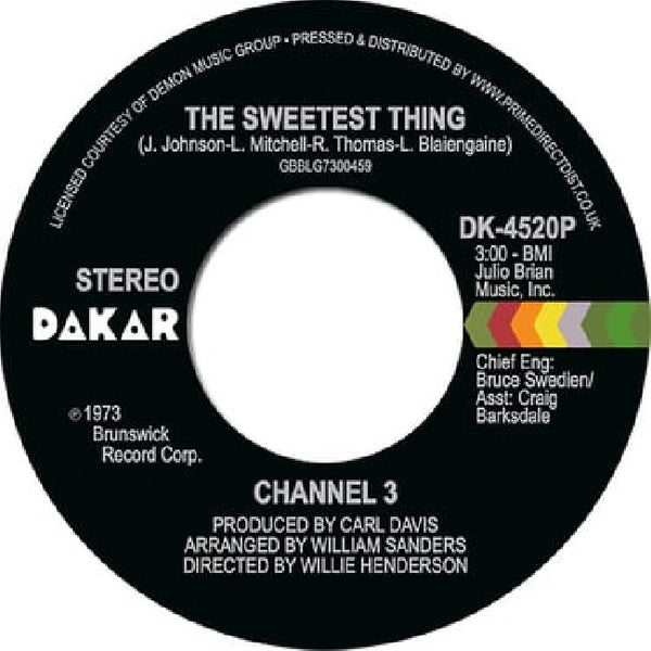 Channel 3 - Sweetest thing / someone else's arms (12-inch)