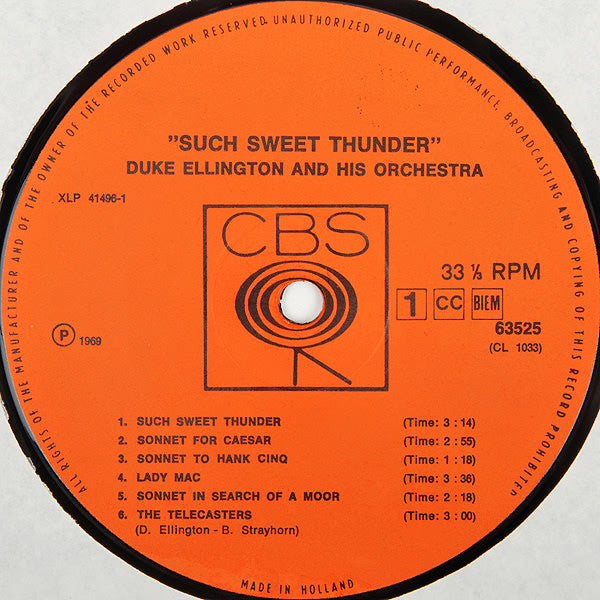 Duke Ellington And His Orchestra - Such Sweet Thunder (LP Tweedehands) - Discords.nl