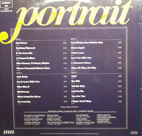 Gilbert O'Sullivan - Portrait (LP Tweedehands) - Discords.nl