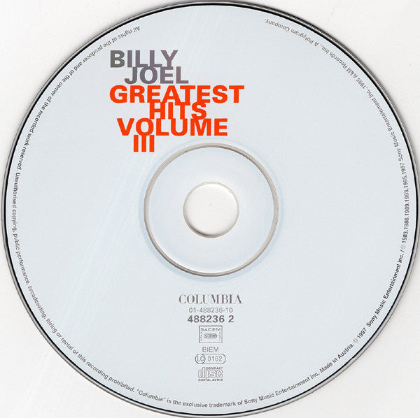 Billy Joel - Greatest Hits Volume III (CD)