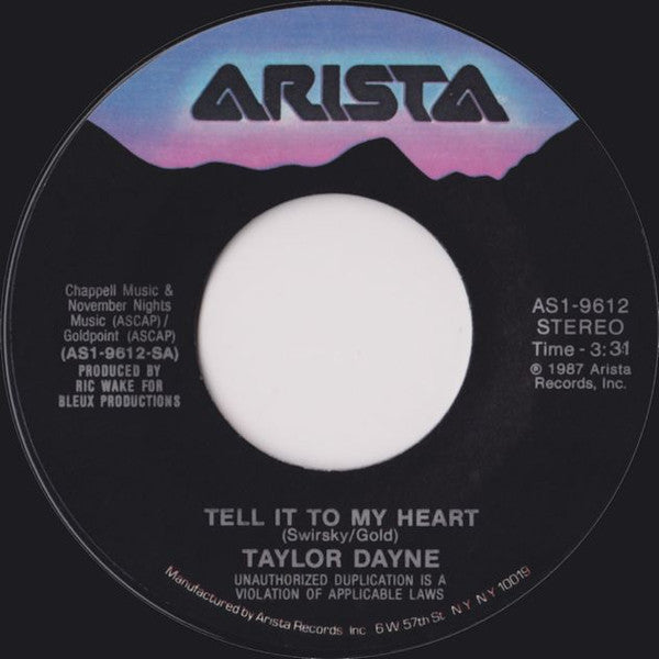Taylor Dayne - Tell It To My Heart (7-inch Tweedehands)