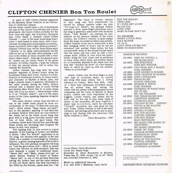 Clifton Chenier - Bon Ton Roulet! (LP Tweedehands)