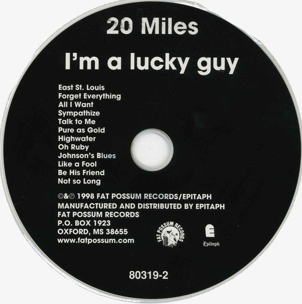 Twenty Miles - I'm A Lucky Guy (CD Tweedehands)