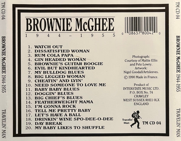 Brownie McGhee - Brownie McGhee 1944-1955 (CD Tweedehands) - Discords.nl