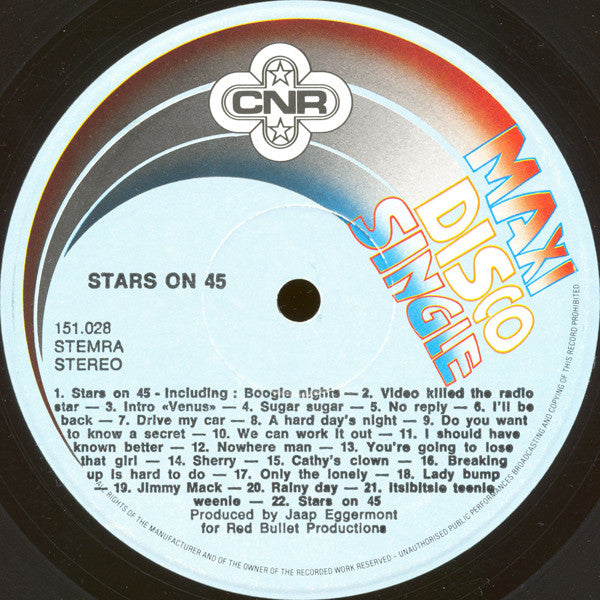 Stars On 45 - Stars On 45 (12" Tweedehands)