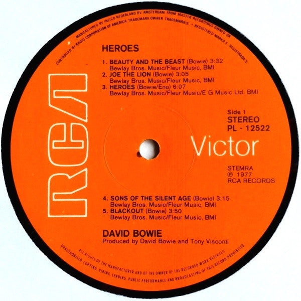 David Bowie - "Heroes" (LP Tweedehands)