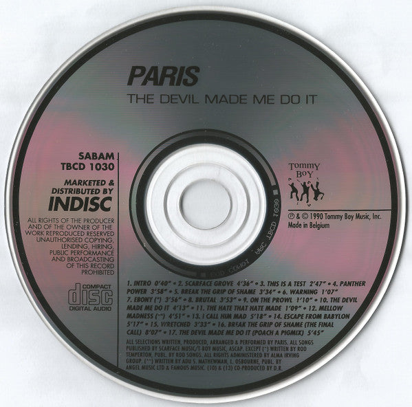 Paris (2) - The Devil Made Me Do It (CD)