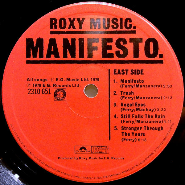 Roxy Music - Manifesto (LP Tweedehands)