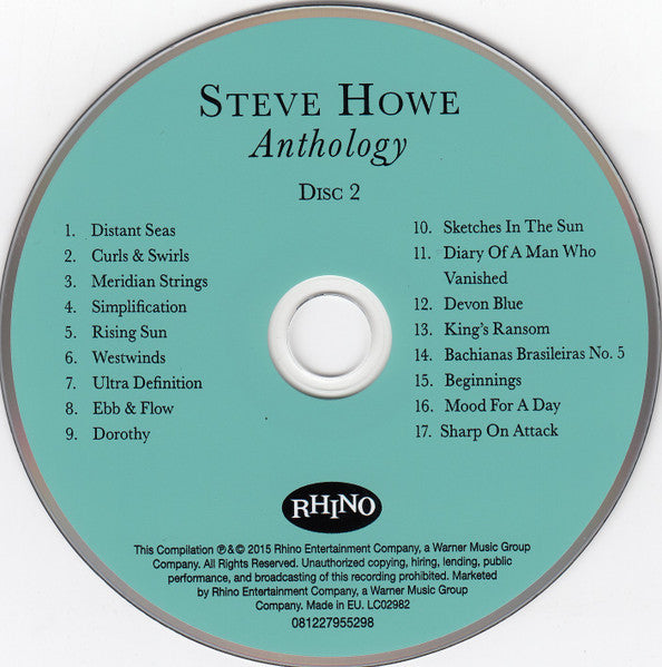 Steve Howe - Anthology (A Solo Career Retrospective) (CD)