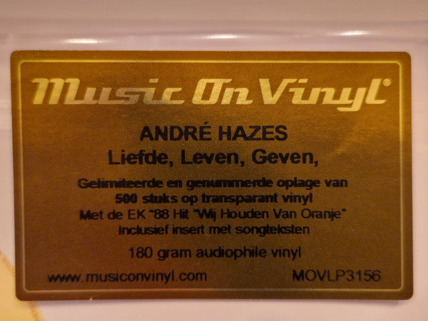 André Hazes - Liefde, Leven, Geven (LP)