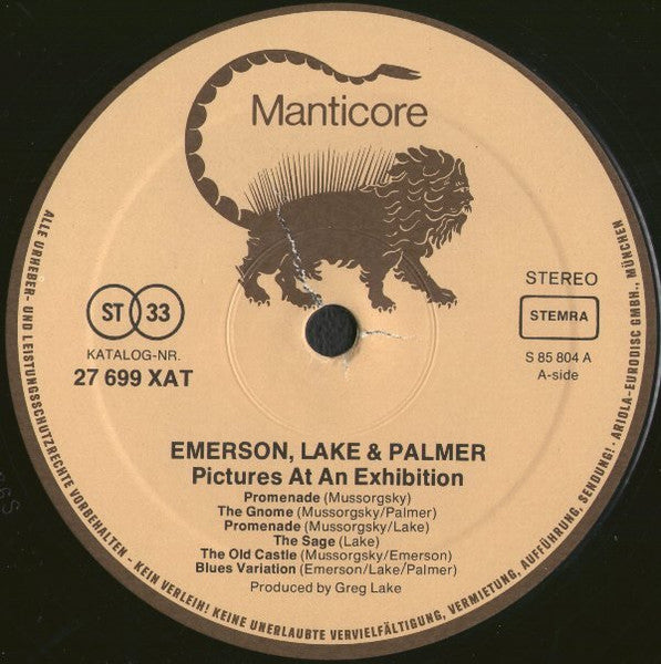 Emerson, Lake & Palmer - Pictures At An Exhibition (LP Tweedehands)