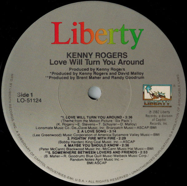Kenny Rogers - Love Will Turn You Around (LP Tweedehands)