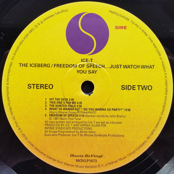 Ice-T - The Iceberg (Freedom Of Speech... Just Watch What You Say) (LP)