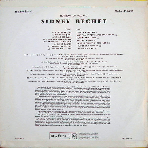 Sidney Bechet - Blues In The Air (LP Tweedehands)