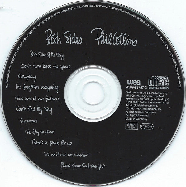 Phil Collins - Both Sides (CD)