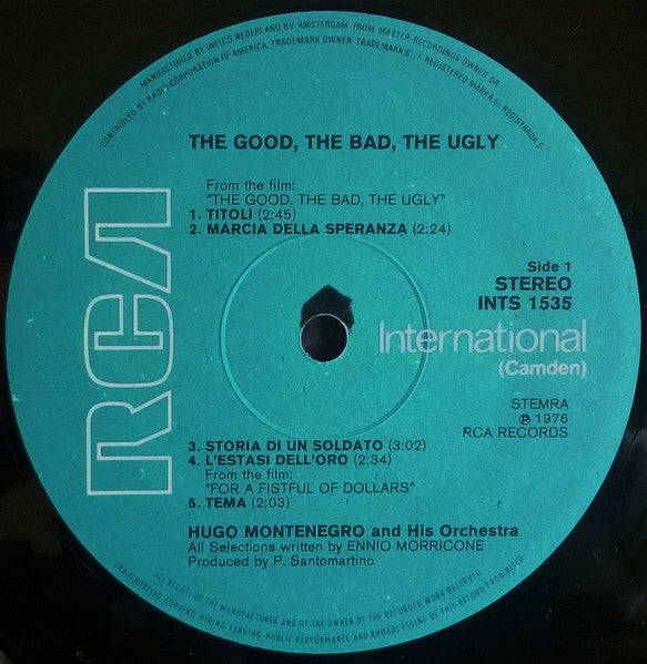 Hugo Montenegro - The Good, The Bad, The Ugly (LP Tweedehands)